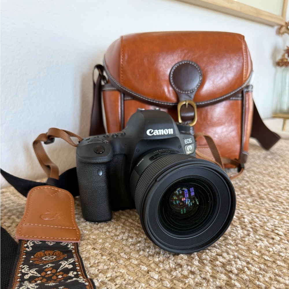 📸 Canon EOS 6D Mark II DSLR + Sigma 24mm f/1.4 Art Lens + Camera Bag Bundle